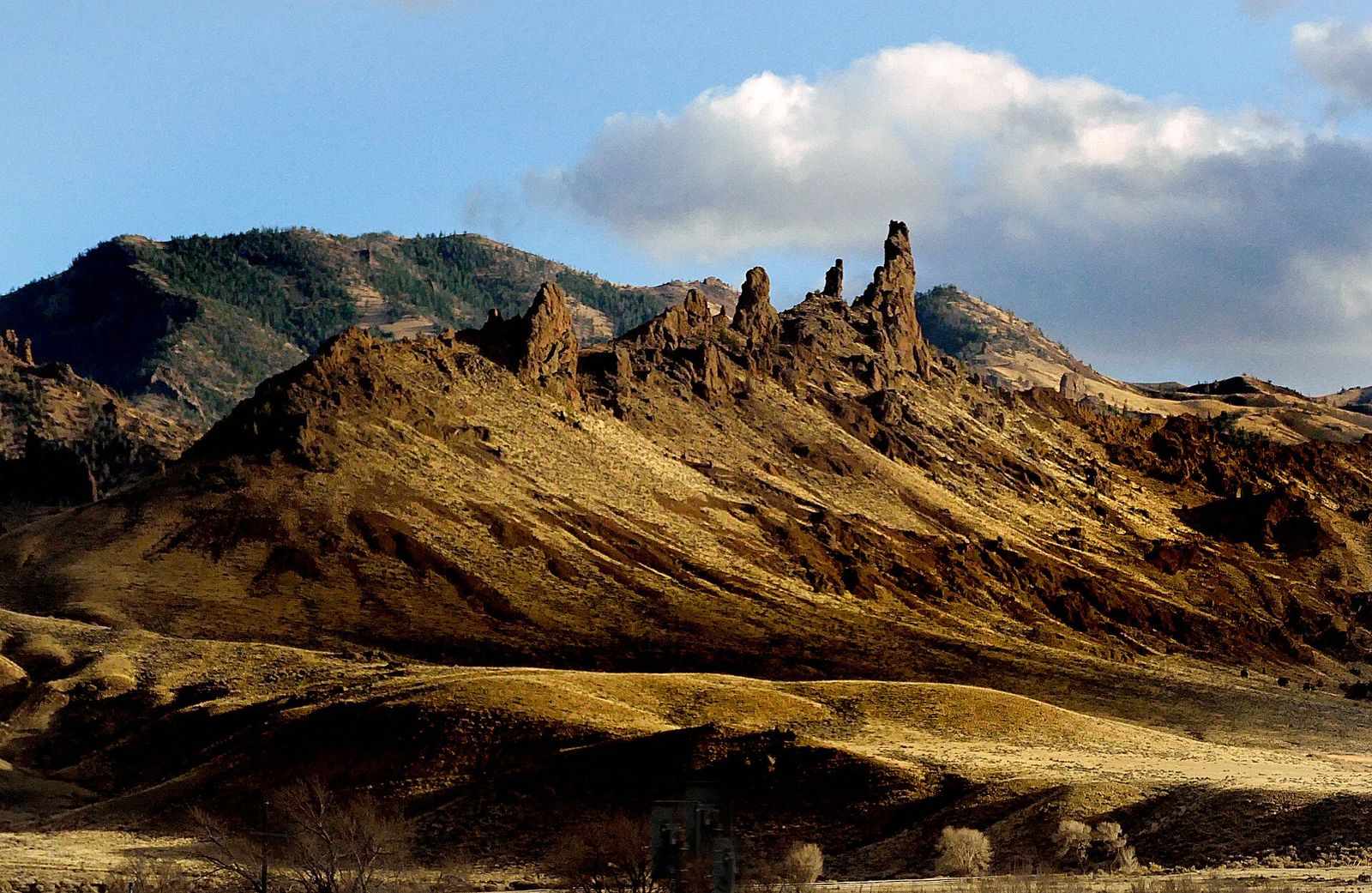Montanhas e colinas do Wyoming